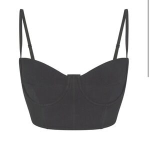 Skims Outdoor Bustier in Ash 2x NWT